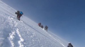 Работа связок на снежном рельефе