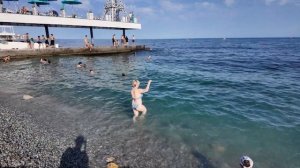 Пляж Массандра  Ялта. 13.06.2024. День 4-й, часть 12-я.