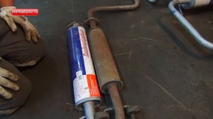 Замена глушителя.