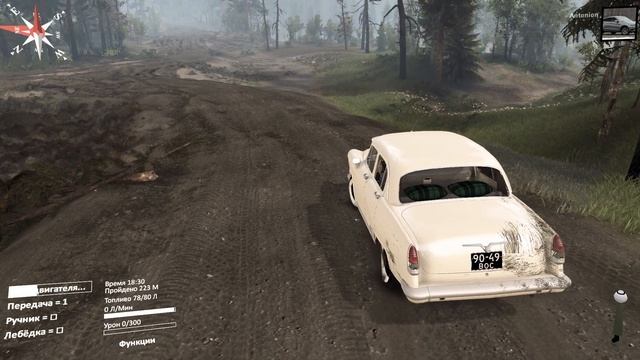 В поисках той сомой машины #1. GAZ 21 и Moskvich 2140 в Spintires. смотреть онлайн