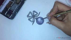 Процесс создания ювелирного украшения (делаем эскиз)
