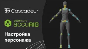 Настройка персонажа в AccuRIG и экспорт в Cascadeur