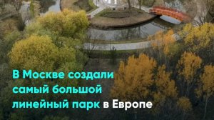 В Москве создали самый большой линейный парк в Европе