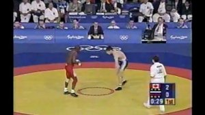 Daniel Igali vs Arsen Gitinov Sydney 2000 gold medal match pt 1.