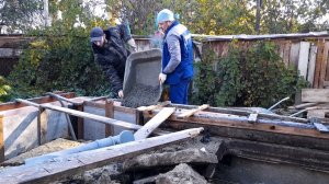 Фундамент для пристройки.