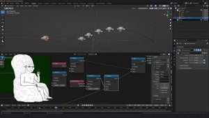 ГЕОНОДЫ: Движение объектов по кривой | Blender