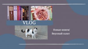 VLOG Новые книги📚 Вкусный салат🥗