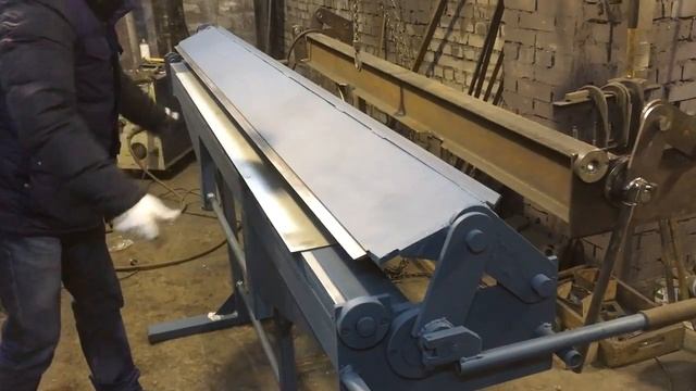 Ручной листогиб "RMA-Плюс". Гиб сразу трёх листов сталь 0,8мм смотреть онлайн