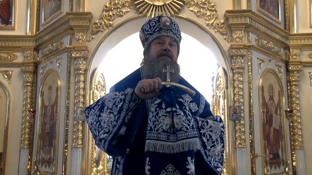 Проповедь епископа Максима в престольный праздник в Знаменском монастыре
