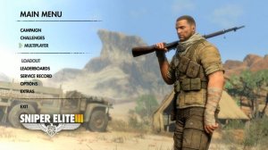 Sniper Elite v3 menu (co-op)