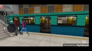 катаемся на старом поезде метро 81-707 Еж3