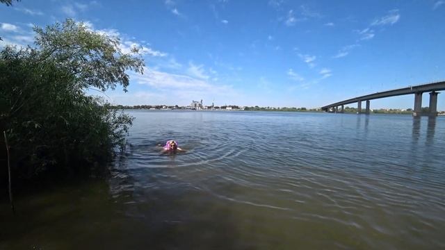 Поездка на городской остров купаться. (13.08.2022)