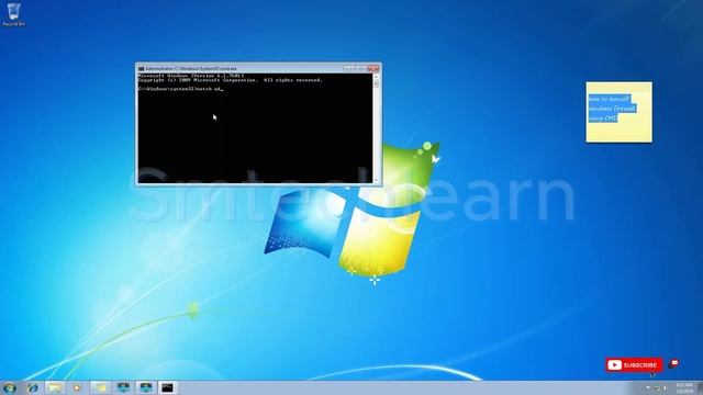 Turnoff Windows firewall using Command Prompt (CMD) Step by Step | Smtechlearn