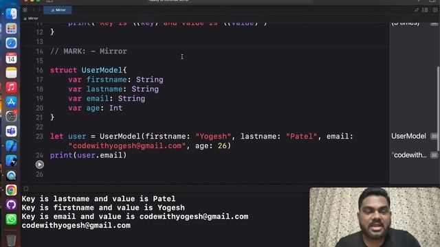 Reflection in Swift: How Mirror works (Xcode 13 , 2022) - iOS by #yogeshpatelios
