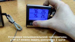 Быстрое сравнение Термометров ThermoPro TP-16S и TP-17