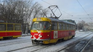 Трамвай Tatra T3SU-3259. Покатушки по Барнаулу.