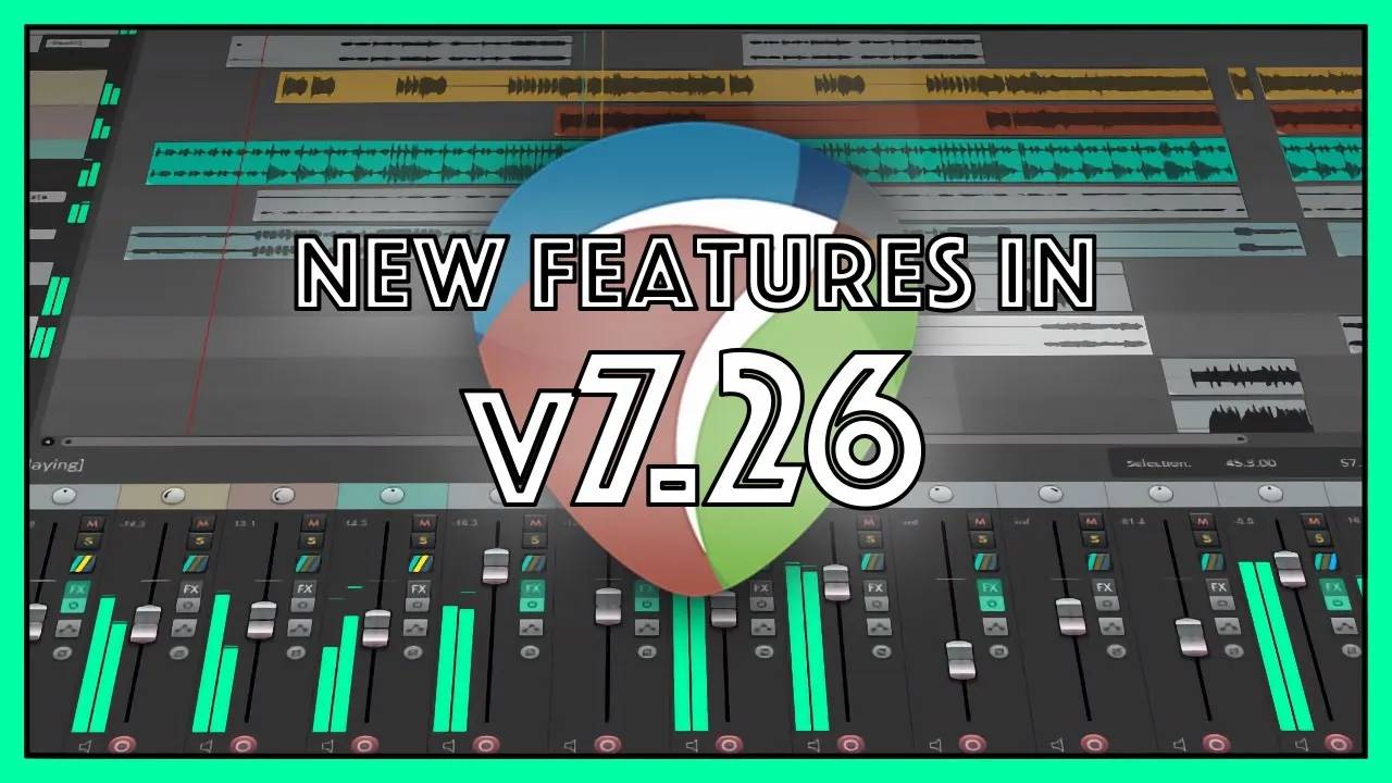 What's New in Reaper v7.26: Toolbar to Pop Up Menu, Windows ARM Beta Build and more...