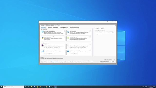 How to Install C# in Visual Studio 2019 смотреть онлайн