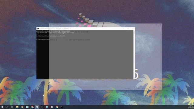 Schedule shutdown Windows 10 Command prompt смотреть онлайн