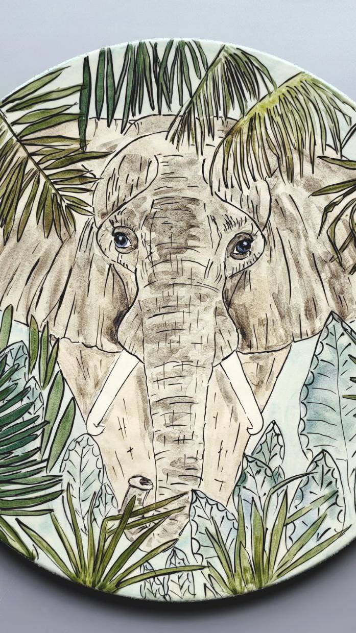 Блюдо "Прогулка в джунглях"