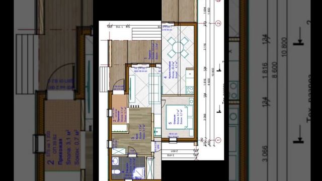 Дом в стиле модульный Барнхаус площадью 68,0 м². Современный и стильный дом может стать вашим.