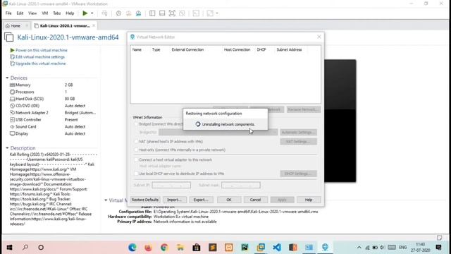 How to solve vmware Bridge Netwok Adapter no network connection error.. смотреть онлайн