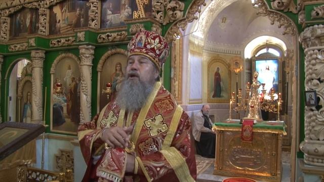 Проповедь епископа Максима в Троицком монастыре