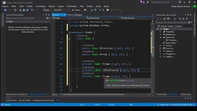 Como criar o jogo Snake em C# смотреть онлайн