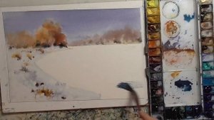 How to paint reflections in watercolor by javid tabatabaei