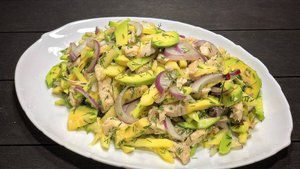 Салат "Американа" с манго ? и авокадо ?Салат без майонеза