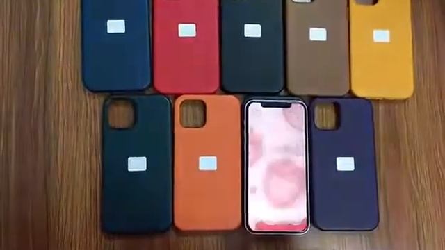 Genuine Original Leather Case Cover For Apple iPhone 13 12 Pro Max MagSafe Wireless Charging смотреть онлайн