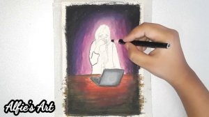 Please Stop Bullying | Oil Pastel Painting For Beginners