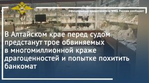 В Алтайском крае перед судом предстанут трое обвиняемых в многомиллионной краже драгоценностей