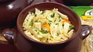 Макароны с курицей в горшочках в духовке