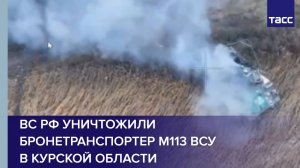 ВС РФ уничтожили бронетранспортер М113 ВСУ в Курской области