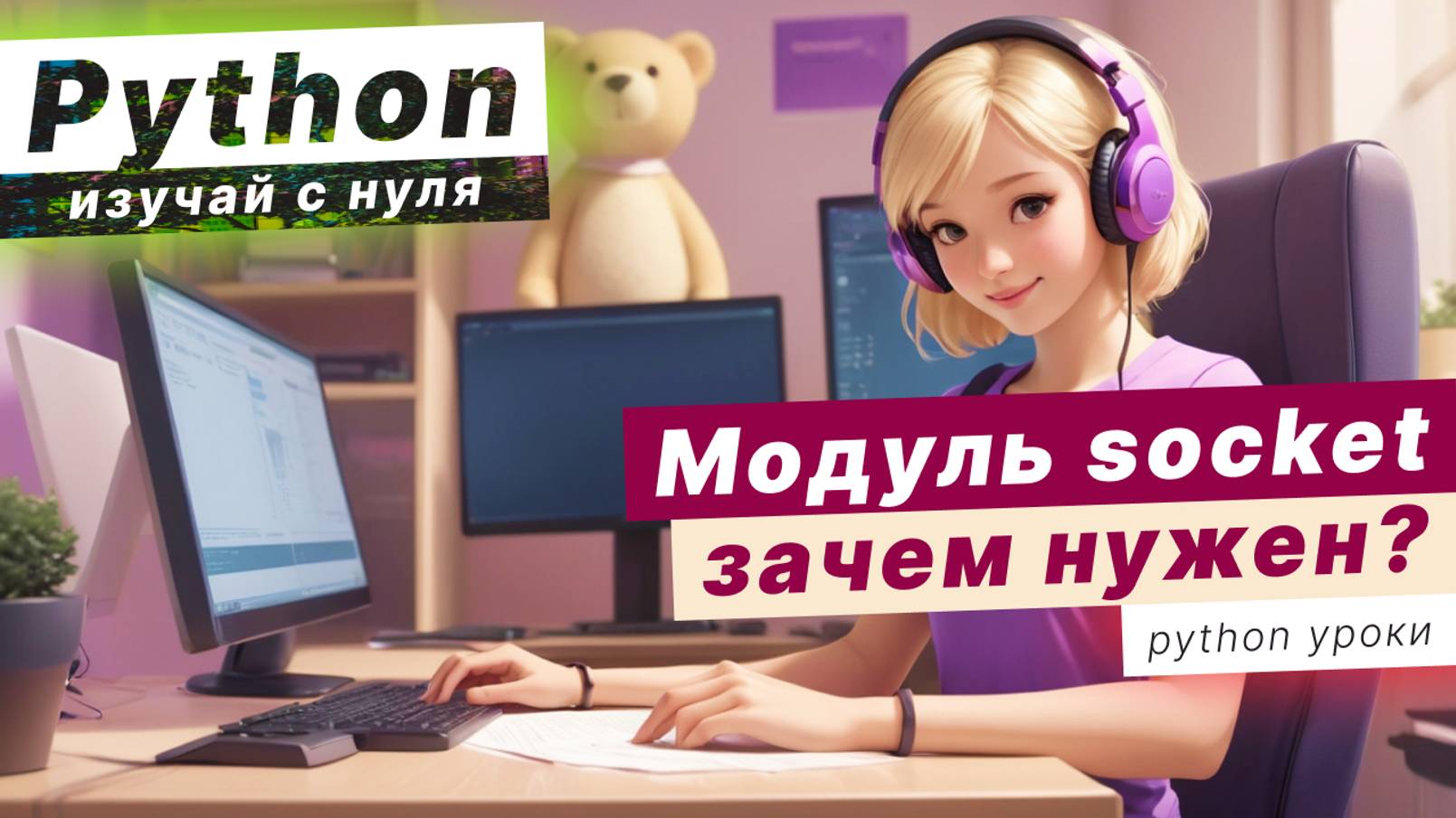 Модуль socket в Python – это.. [socket.AF_INET, socket.AF_UNIX, socket.SOCK_STREAM]