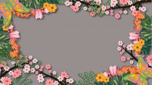 Рамка цветочная