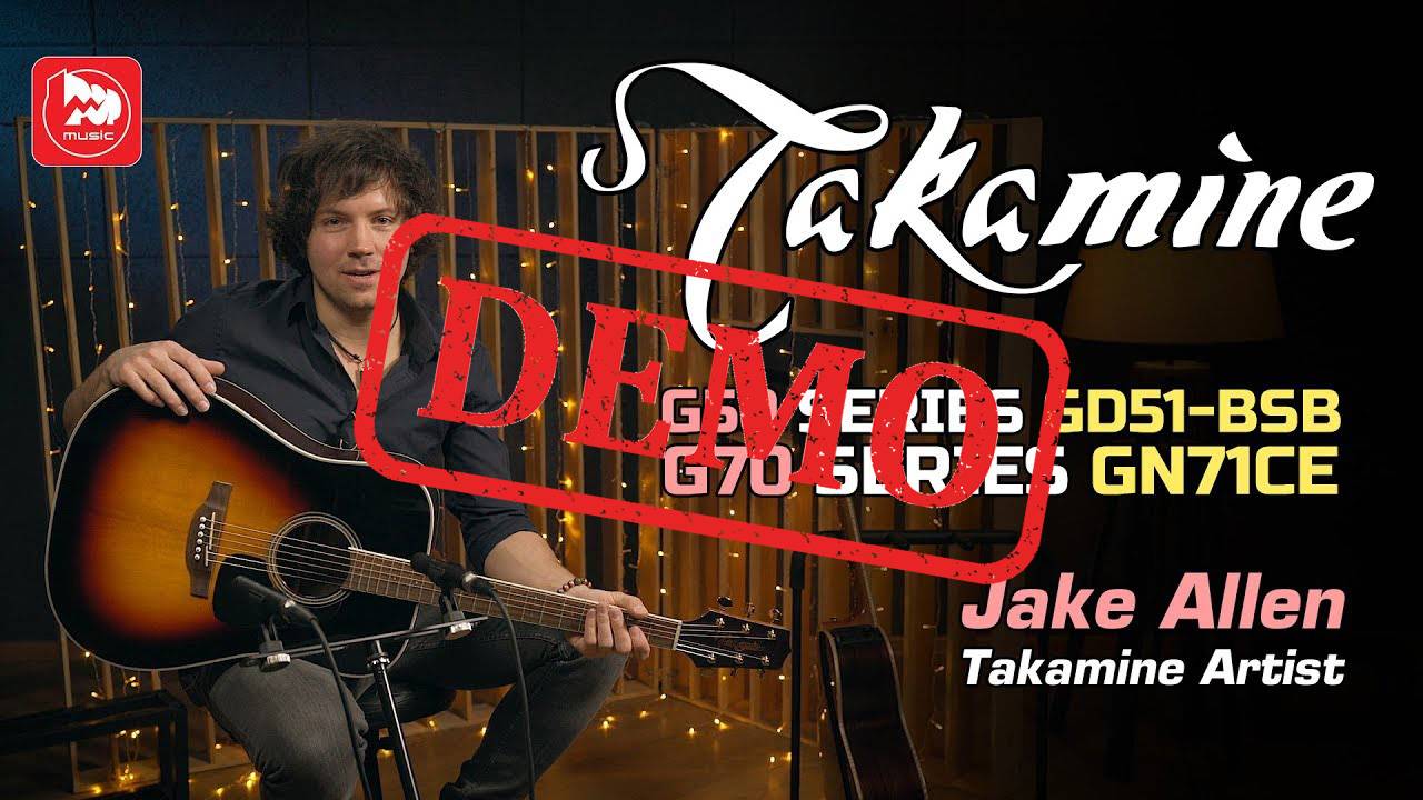 TAKAMINE G70 SERIES GN71CE-NAT и TAKAMINE G50 SERIES GD51-BSB - демонстрация звучания