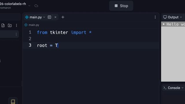 26 Tkinter Color Labels Pt1 (SP23) смотреть онлайн