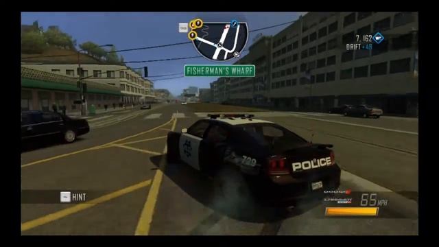 Driver San Francisco gameplay - police dodge charger drift смотреть онлайн