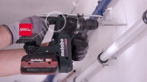 Metabo Cordless Rotary Hammer BH 18 LTX BL 16 and PowerMaxx BH 12 BL 16