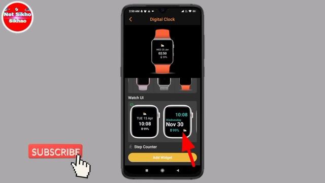 colour widgets Android phone | फोन स्क्रीन पर घड़ी कैसे लगाये @NetSikhoSikhao смотреть онлайн