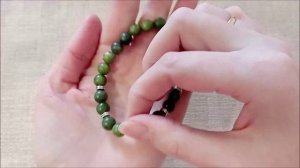 Браслет из нефрита.  Украшения талисманы