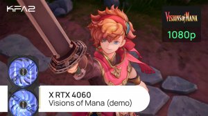 KFA2 X GeForce RTX 4060 Black | Visions of Mana | 1080p (Full HD) разрешение