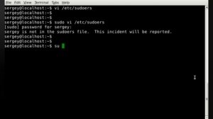 user is not in the sudoers file. this incident will be reported | 100% Solved