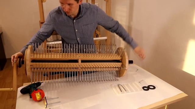 Установка секционного вала на ткацкий станок "Оптима Профи" смотреть онлайн