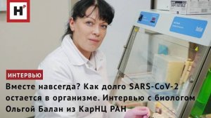 Как долго SARS-CoV-2 может оставаться в организме? Интервью с биологом Ольгой Балан из КарНЦ РАН