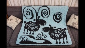 Детский плед _БАРАШКИ_ Ализе пуффи файн.