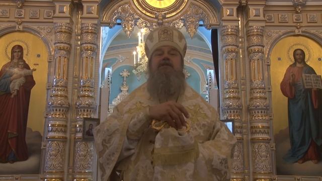Проповедь епископа Максима на Литургии во Владимирском храме села Красное