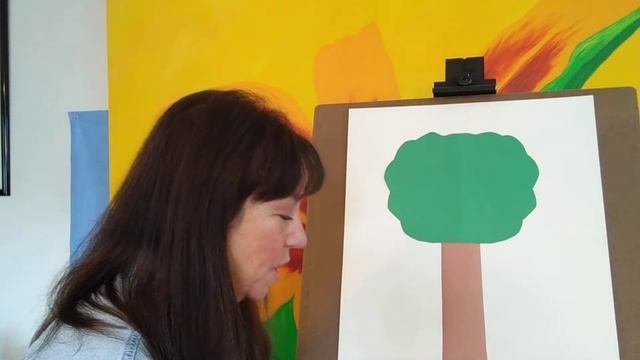 Apple tree collage - fine motor skill practice смотреть онлайн